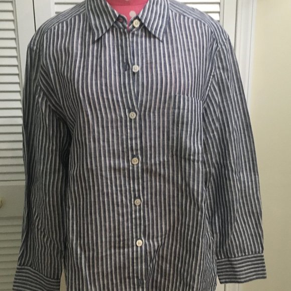 Tommy Bahama Tops - Tommy Bahama Blue and White Striped Blouse
